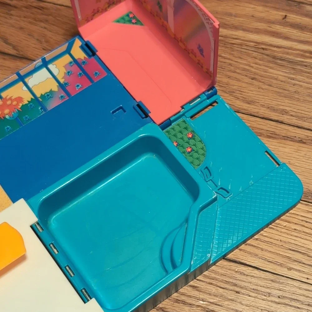 Kenner Polly Pocket Wish World Kids Doll Playset 1987 Pool Slide Blue Pink